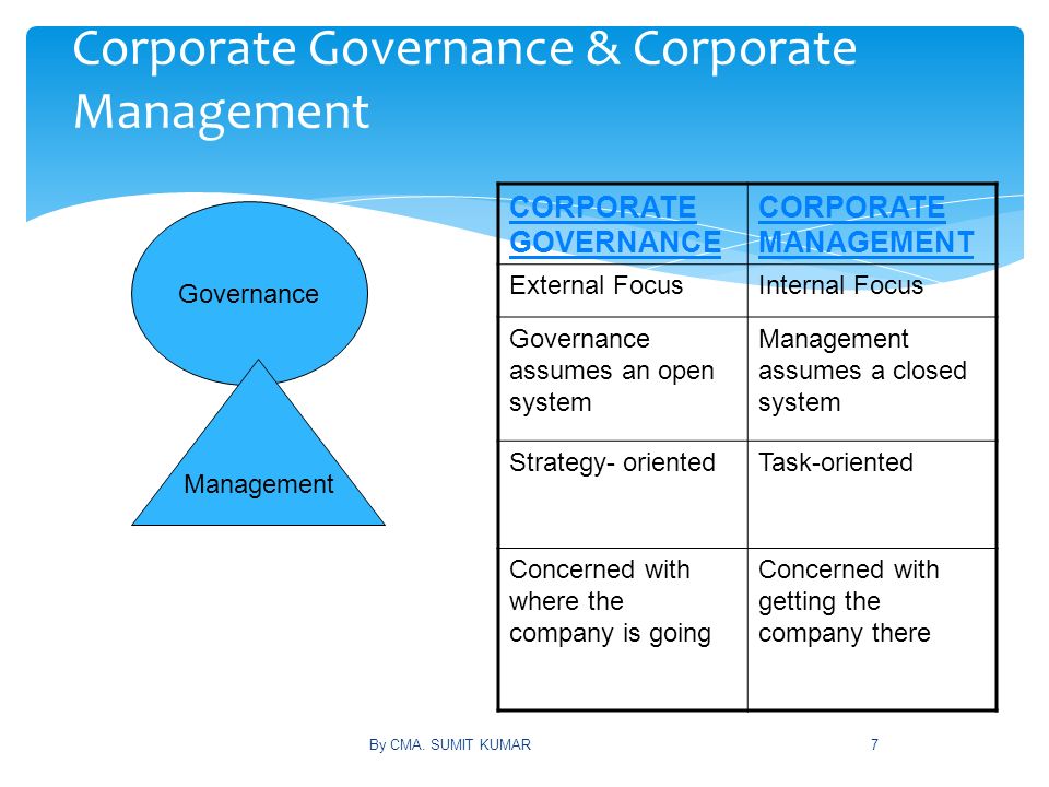 Internal Corporate Governance Controls
